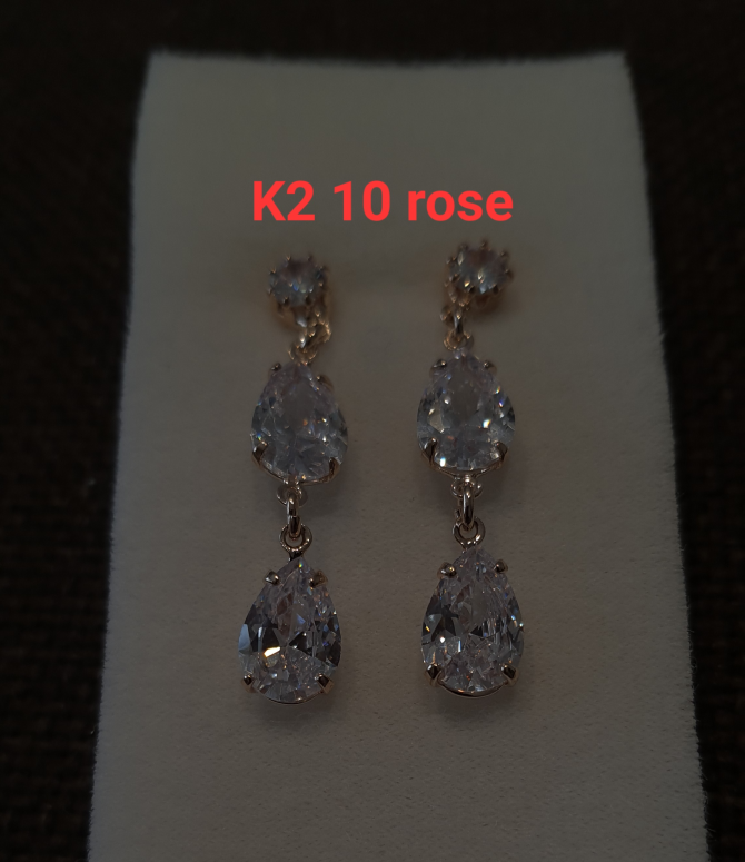 Kolczyki K2  10 rose